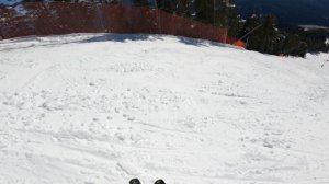 Архыз март 2025 спускаемся по красной с Артуром и Платоном