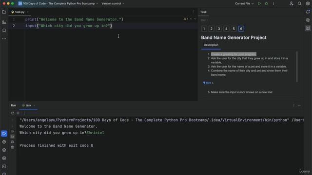 15. Day 1 Project Band Name Generator смотреть онлайн