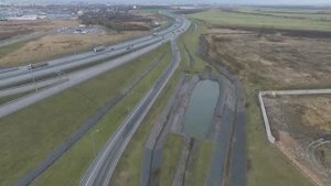 Заезд на КАД с Волхонского шоссе