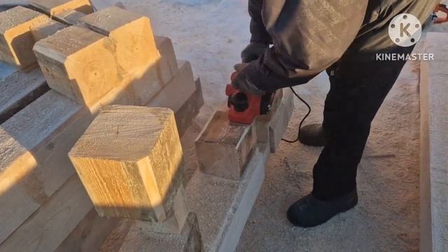 Работаем в минус 25. Дом из бруса.. смотреть онлайн