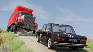 МАШИНЫ ПРОТИВ ОБРЫВОВ #2 В 😱|BeamNG.Drive| Бименджи Драйв