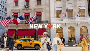NYC Walk🗽Beautiful 5th Ave in New York City🚕🥨Fabrique Bakery, Exploring Midtown | Jan 2025