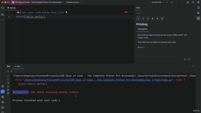 6. Printing to the Console in Python