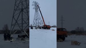 Монтаж опоры У-110 2+5