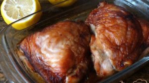 Куриные бедра запеченные в соусе терияки