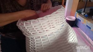 17ч плетение ротангом. продолжение.