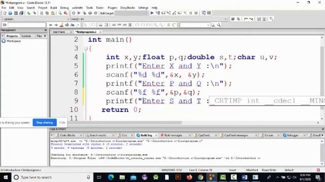 C Programming: Data Types, scanf, printf function | C Programming Language for Beginners