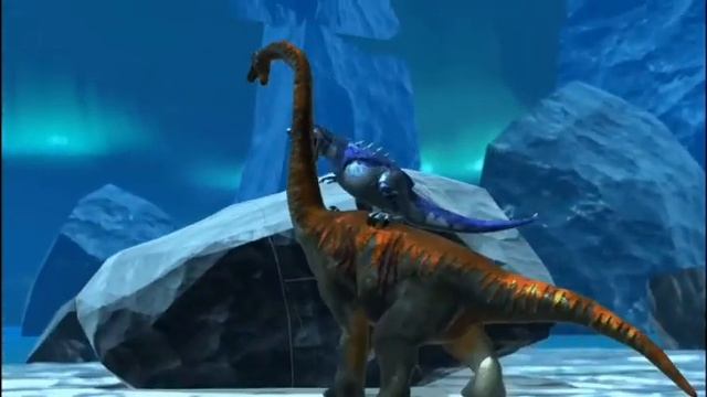 Dinosaur battle world championship (Brachiosaurus vs Cryolophosaurus) смотреть онлайн