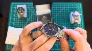 Orient Classic Automatic Blue Dial watch unboxing