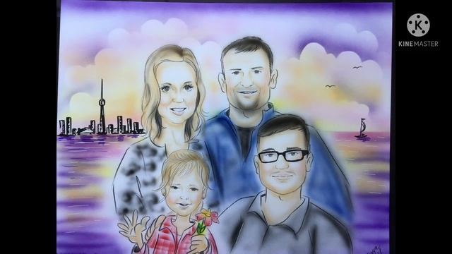 Caricature, cartoon portrait of your family смотреть онлайн