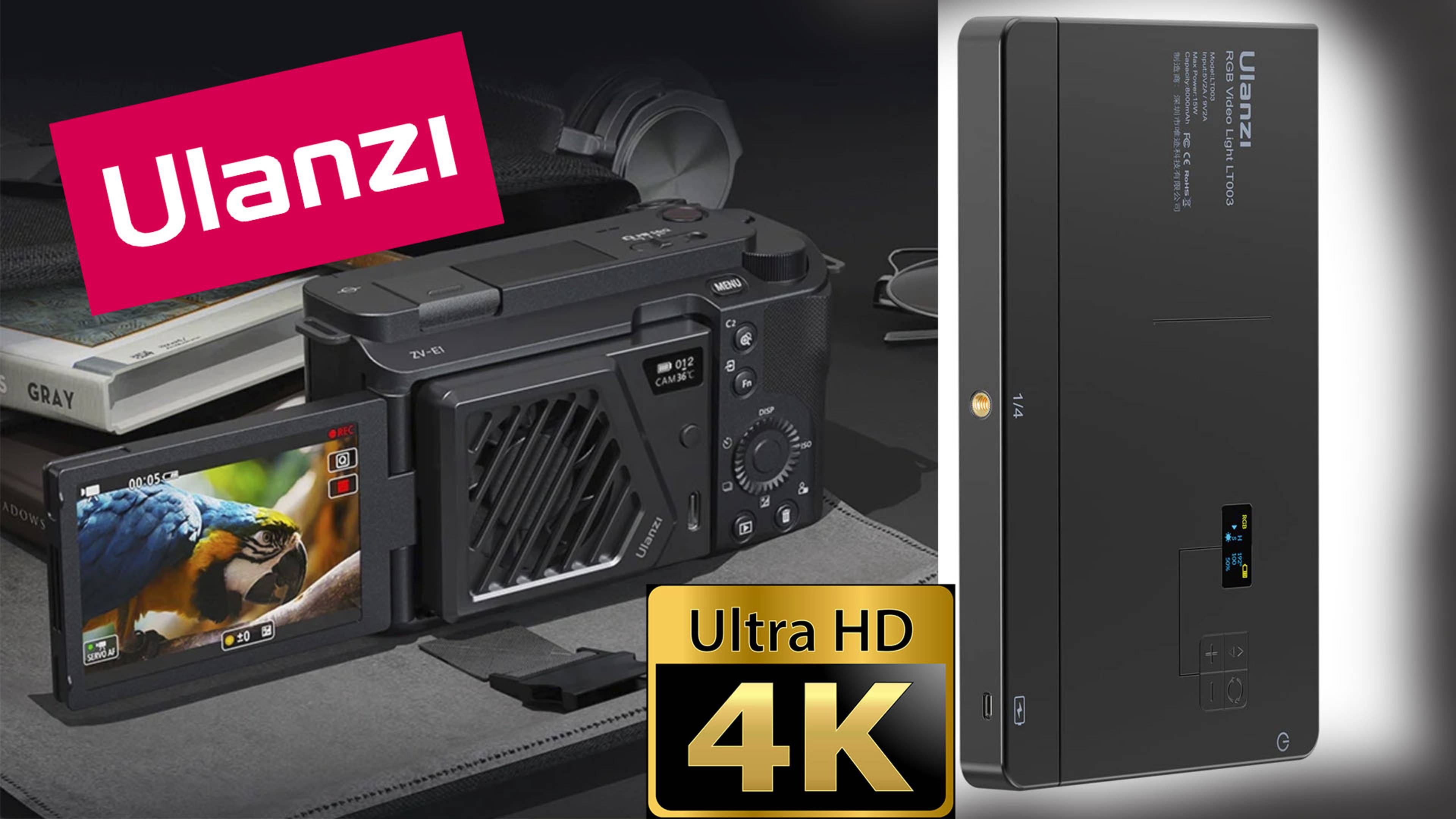 Система охлаждения камеры Ulanzi CA25 и Осветитель Ulanzi LT002