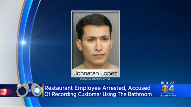 South Florida Restaurant Employee Charged With Video Voyeurism After Recording Customer Using Urina смотреть онлайн