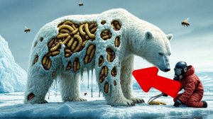 Шокирующее спасение командой МЧС. Белый медведь весь в личинках