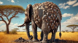 История спасения: Героическая команда Пожарных из Крыма спасает слона от миллионов пчел