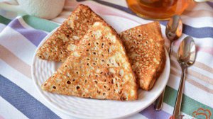 Ажурные блины без дрожжей на сковороде