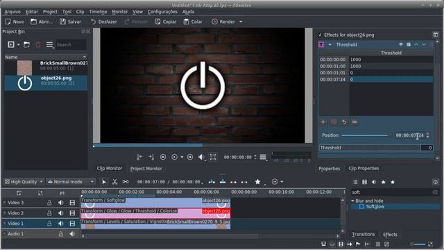 Kdenlive Tutorial - Neon Effect смотреть онлайн