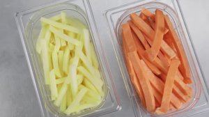 Картофель фри, сладкий картофель | Robot Coupe CL 50 Ultra | Овощерезка