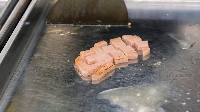 Cupbop (Egg Cheese BBQ Chicken Spam) - Korean Street Food