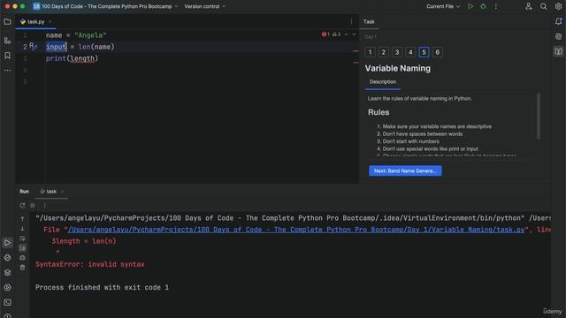 13. Variable Naming смотреть онлайн