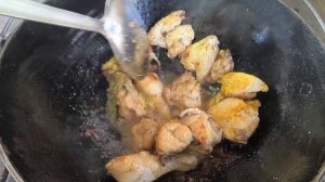 Чахохбили из курицы в казане
