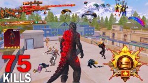 75 убийств! 🔥МОЙ ЛУЧШИЙ ГЕЙМПЛЕЙ LIVIK в НОВОМ РЕЖИМЕ с набором Godzilla 😈 Pubg Mobile