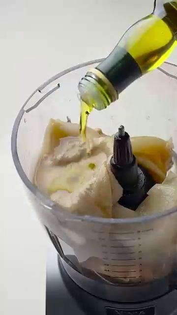 Хумус с запеченным луком. #asmr #asmrfood #домашнее #хумус