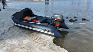 На водомете по Оби весна Март первый выезд