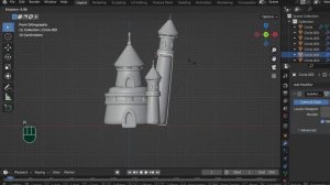 как смоделировать простой замок в блендере RaxorSTARTgame