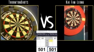 ThorntonDarts vs Kai Fan Leung - Online Darts League