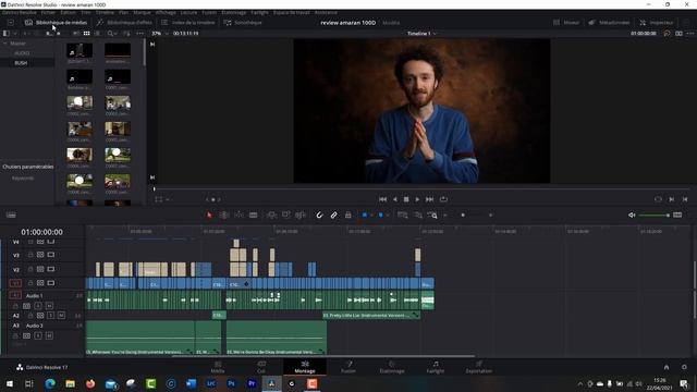 Mon 1er MONTAGE VIDÉO sur DaVinci Resolve 17 ! смотреть онлайн