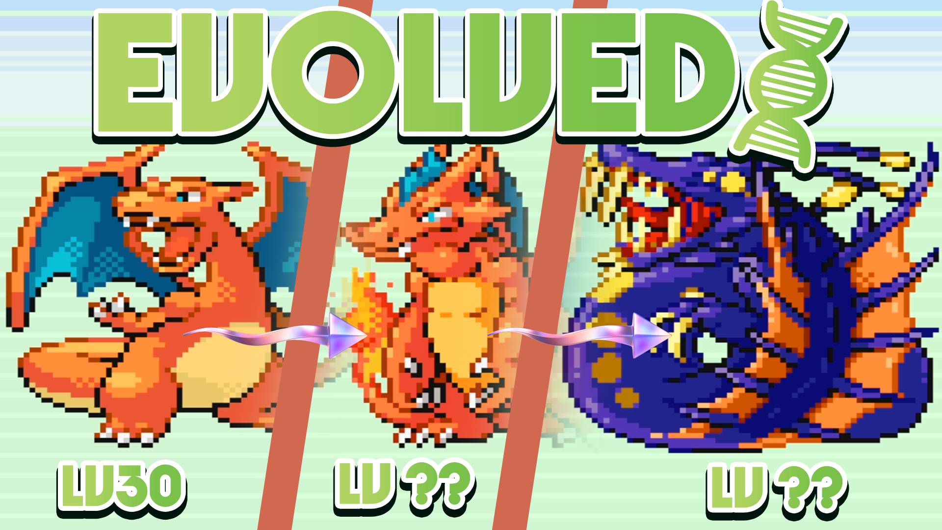 Pokemon Evolved - GBA ROM Hack с более длинными цепочками эволюции, Чаризард может продолжать развив