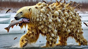 Спасательная команда спасает белых медведей от пчел и странных паразитарных опухолей