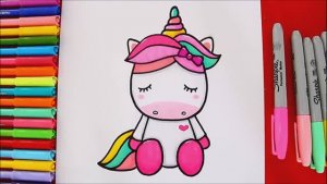 Как нарисовать МАЛЕНЬКОГО ПОНИ-ЕДИНОРОГА KAWAII Легко