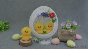 Цыплята из пряжи! Чудесный Пасхальный декор своими руками!