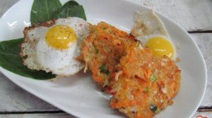 Оладьи из моркови с сельдереем