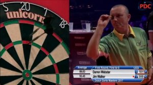 2017 Dutch Darts Masters Round 1 D.Webster vs Walker