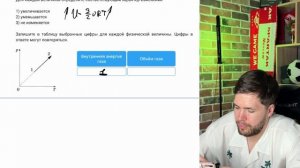 Один моль одноатомного идеального газа участвует в процессе 1–2, график которого изображён - №37443