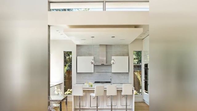 75 Kitchen With Cement Tile Backsplash And White Appliances Design Ideas You'll Love 🟡 смотреть онлайн