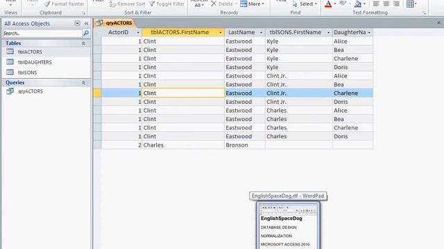 ACCESS Lesson 48 - Database Design - Primary Table with 2 Secondary Tables смотреть онлайн