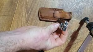 Выкидной нож "Малыш" с рычажком и жёсткой пружиной.