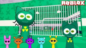 Токсичные Sprunki(Спрунки) Играют в Токсичные Спрунки Prison Run Obby в РОБЛОКС | Incredibox Sprunki