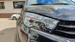 lada Vesta установка светодиодных линз Viper Lazer jet  (5500 k ) Хром на Хроме