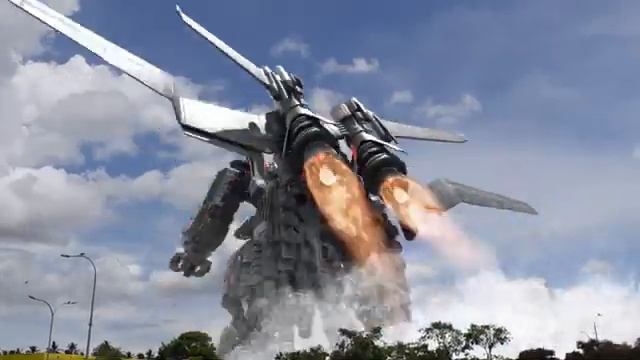Mecha Godzilla Upgrade vs Skar king and shimo in real life