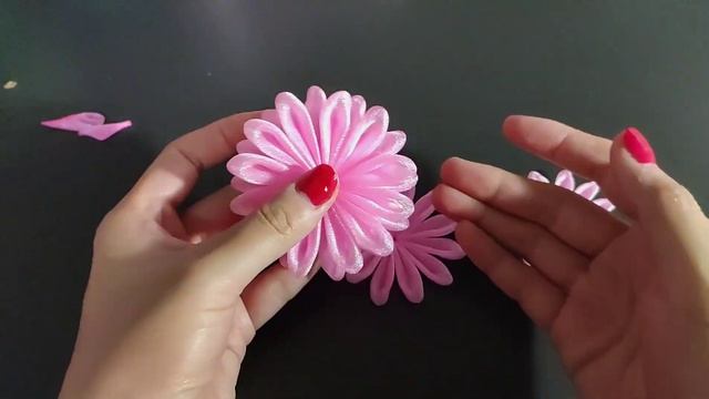 DIY handmade organza flower hair scrunchy/hairbow/手作/Flor de fita: Lily's Handcraft House