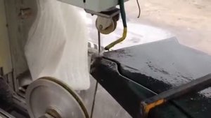 Резка гранита канатным станком с ЧПУ