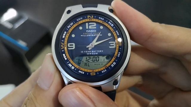 Casio Watch AW-82-2AV Fishing Gear Illuminator смотреть онлайн