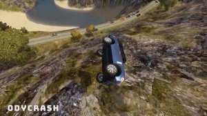 GTA 4 Cliff Drops Crashes with Real Cars mods #40 | Odycrash