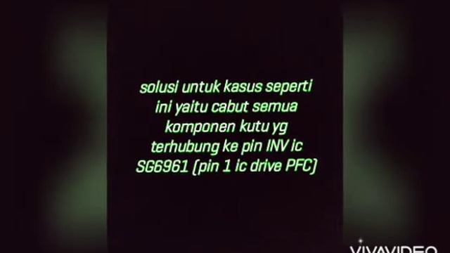 cara mudah servis/perbaiki tv led LG 32" error sirkit rangkaian PFC (tidak ada suara dan tampilan)