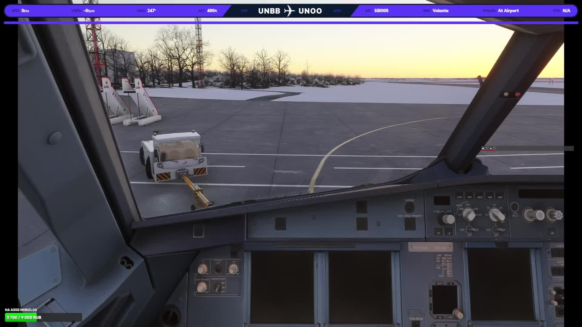 MSFS2024 Fenix simulations A320-200 SL, SBI005, Vatsim, Barnaul(UNBB) - Omsk(UNOO)
