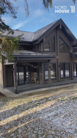Дом из клеёного бруса 230 кв.м.  по проекту "Хельга".От производителя клееного бруса Nord House